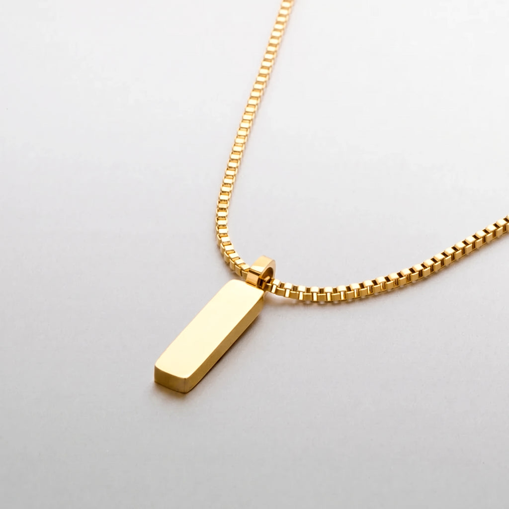 Box Pendant Necklace