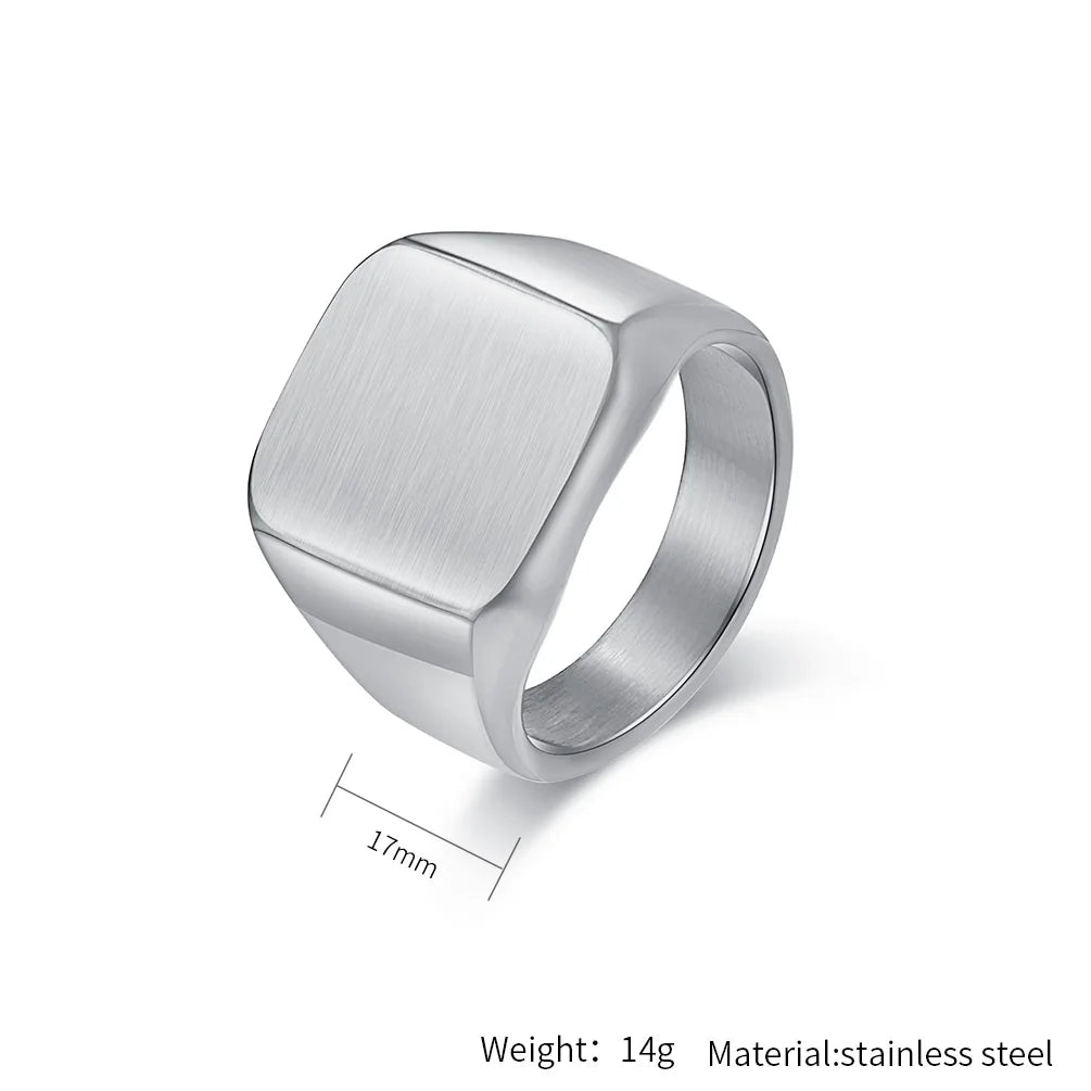 High Quality 316L Stainless Steel Love Gold Ring Fine Jewelry for Men and Women