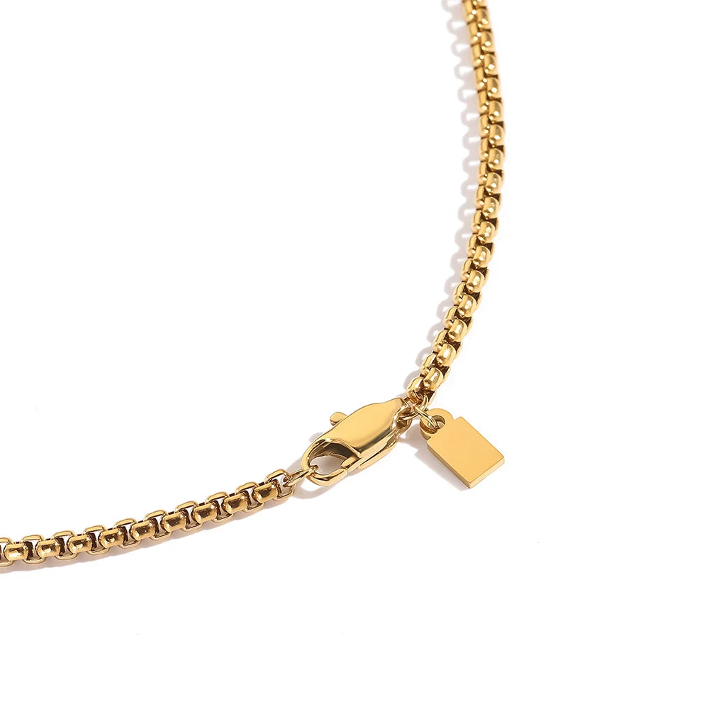 Minimalist Box Chain Necklace